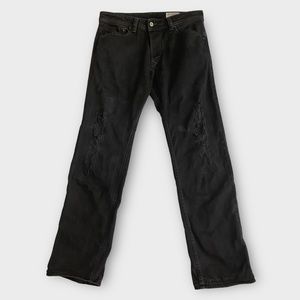 Diesel Men’s Darron Jeans Size 30 Stretch Distressed Made In Italy Dark Wash